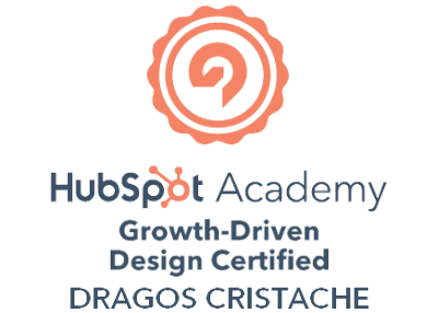 logo hubspot academy growth driven design certified dragoș cristache