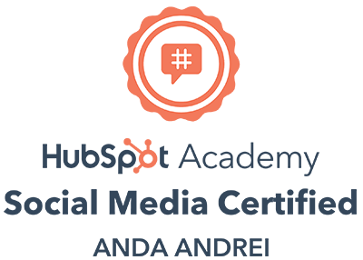 logo hubspot academy social media certified anda andrei